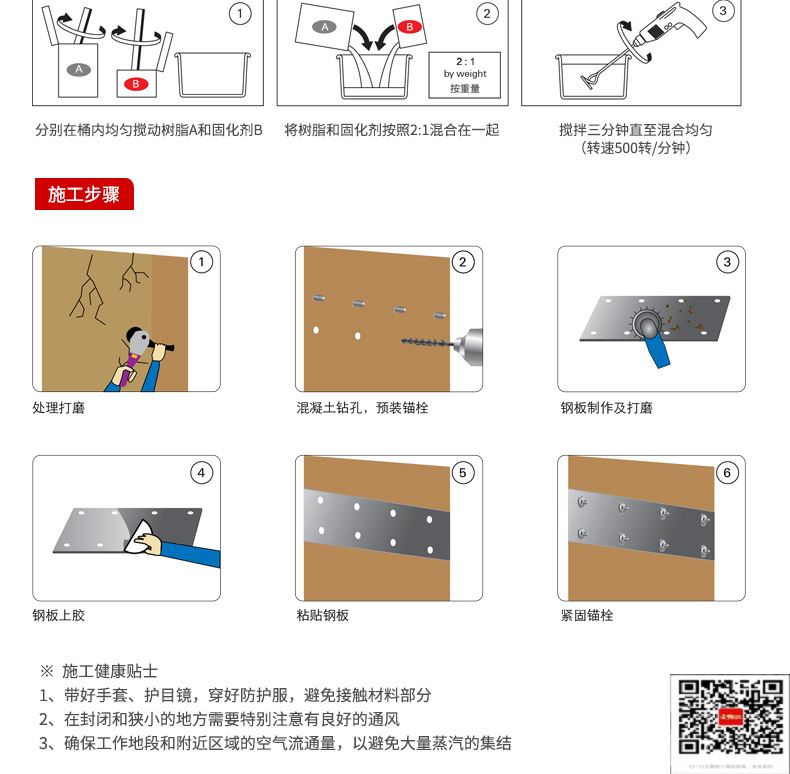 包钢松溪粘钢加固施工过程